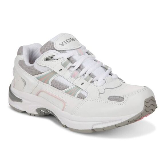 Vionic 23 Walk Classic Walking Shoes - White/Pink/Blue - 8.5 - Picture 1 of 13